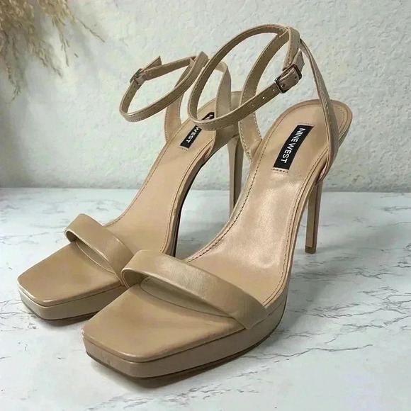 Nine West Shoes | Nine West Platform Heels | Color: Cream/Tan | Size: 9M - Picture 11 of 15